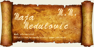 Maja Medulović vizit kartica